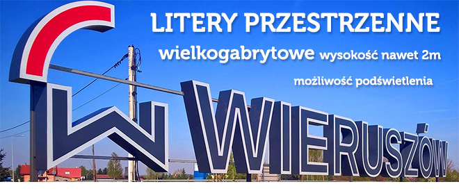 Witacze napis przestrzenny